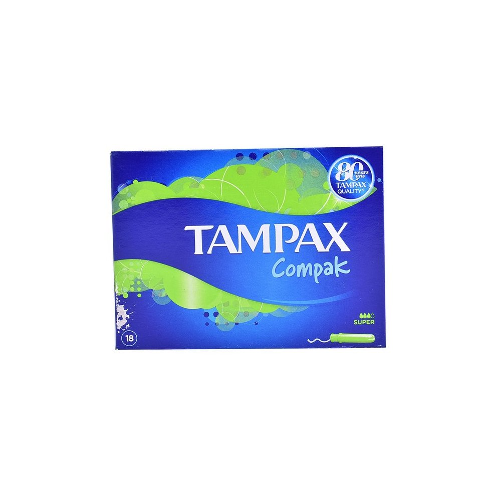 Tampax Compak Super Tampons British Chemist
