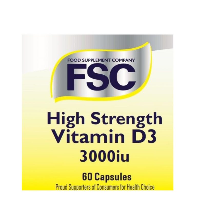 High Strength Vitamin D3 3000iu British Chemist