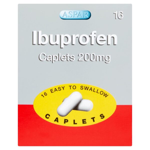 Aspar Ibuprofen Caplets 200mg British Chemist