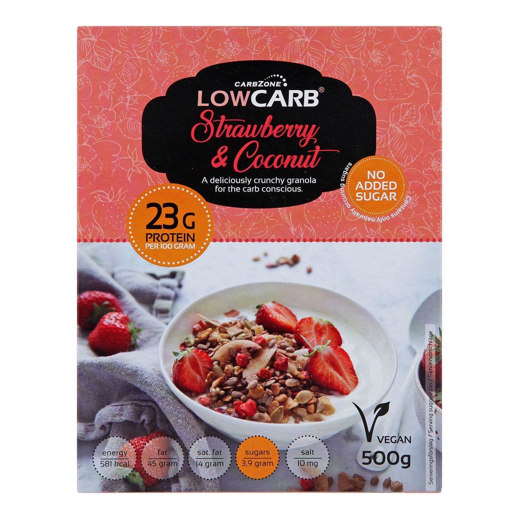 Low Carb® Strawberry & Coconut Crunchy Granola British Chemist