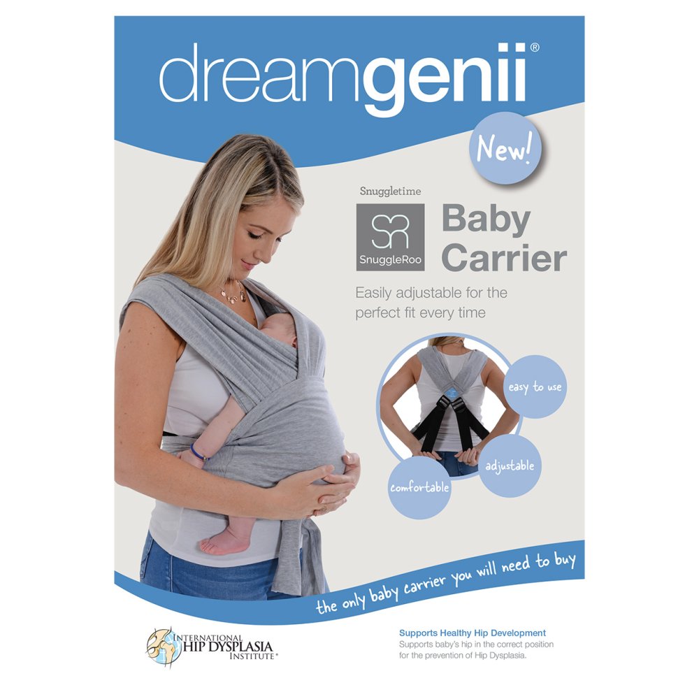 DG SNUGGLEROO BABY CARRIER LIGHT GREY British Chemist