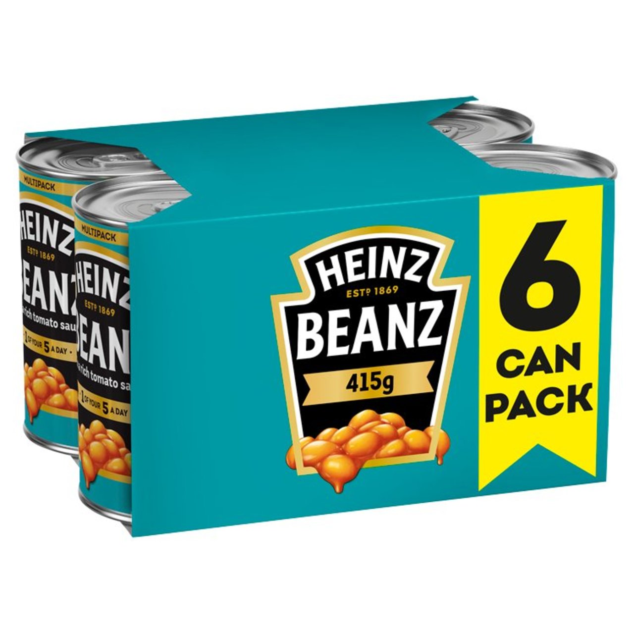 Heinz Baked Beans in a Rich Tomato Sauce 6 x 415g British Chemist